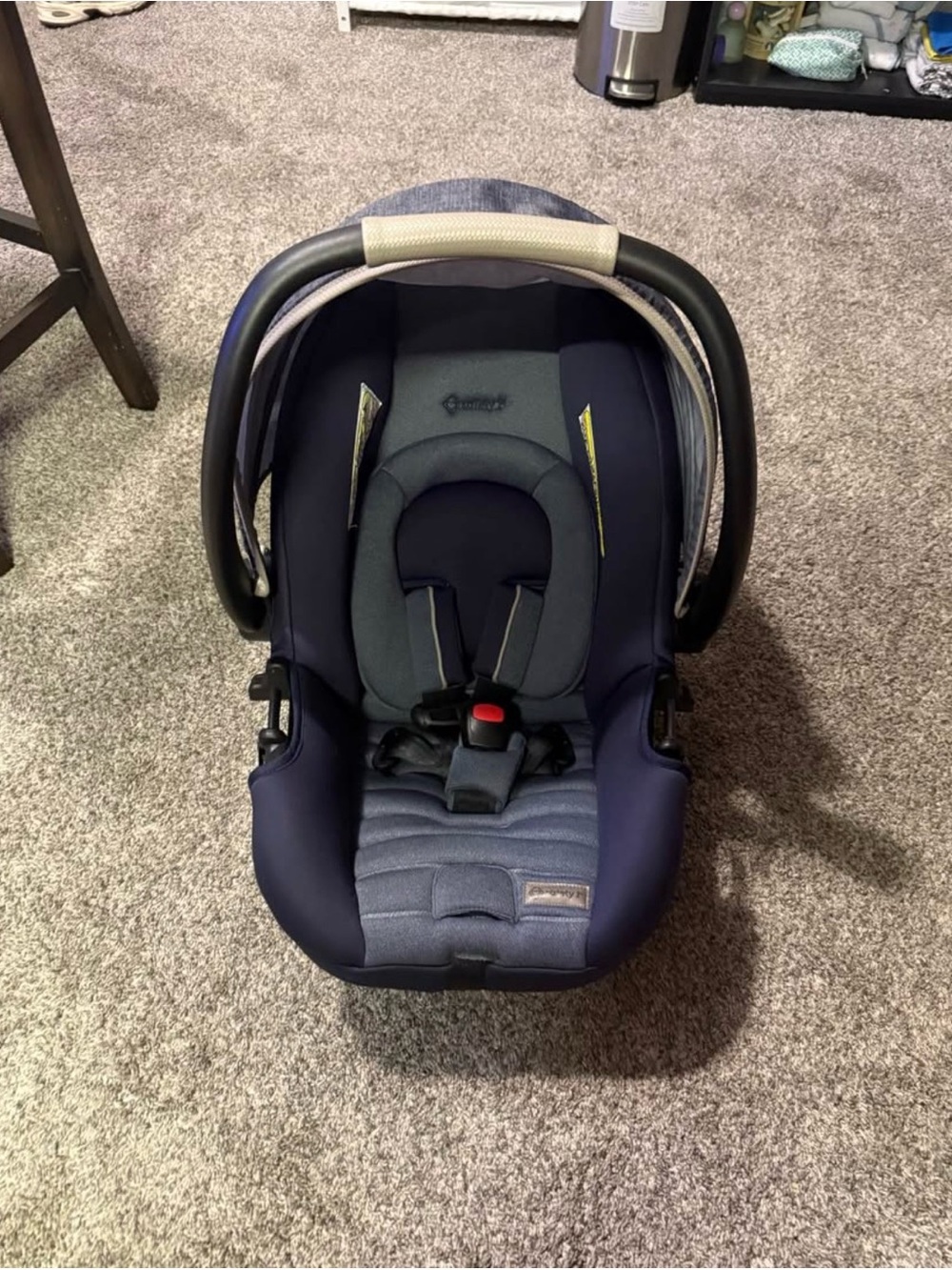 Infant Car Seat Carrier - Dark Blue and Gray by Evenflo